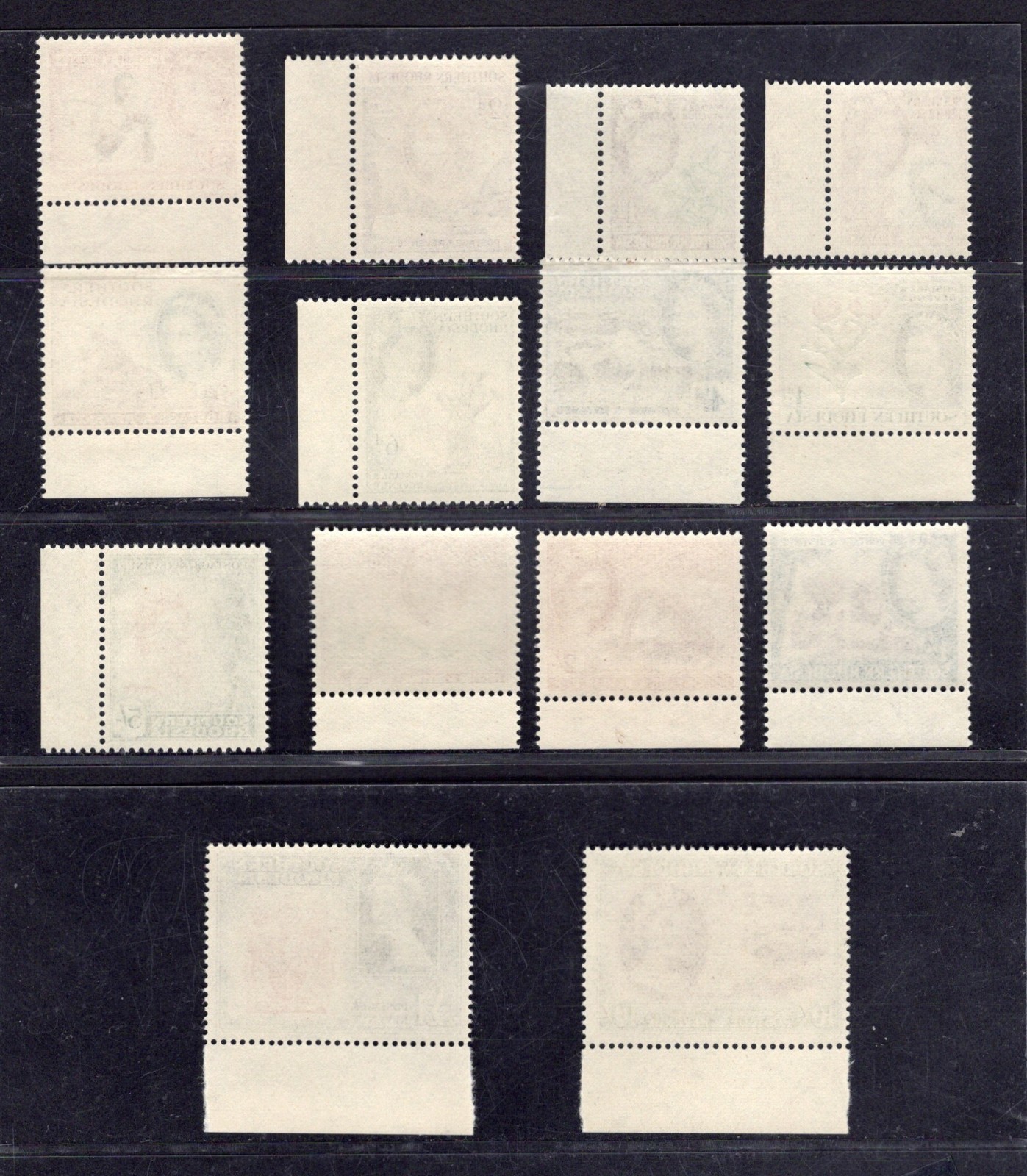 1953 Southern Rhodesia QE2 Definitive Set SG78-SG91 Unmounted Mint