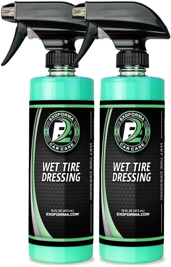 Wet Tire Dressing Spray - Extremely High Shine Tire Dressing for That Wet Loo...