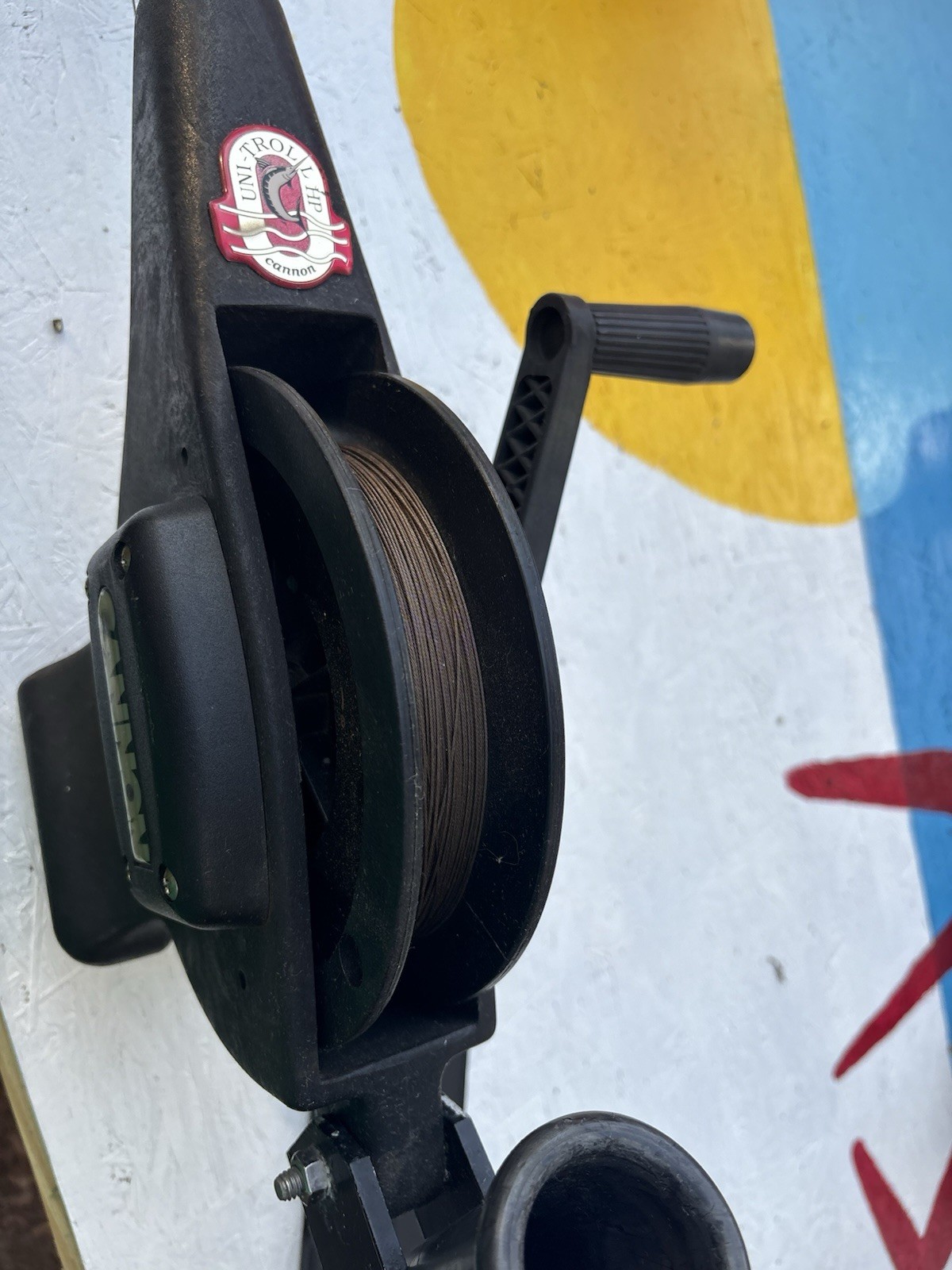 Cannon Uni-Troll 10 HP Manual Downrigger Black Freshwater Saltwater Fishing