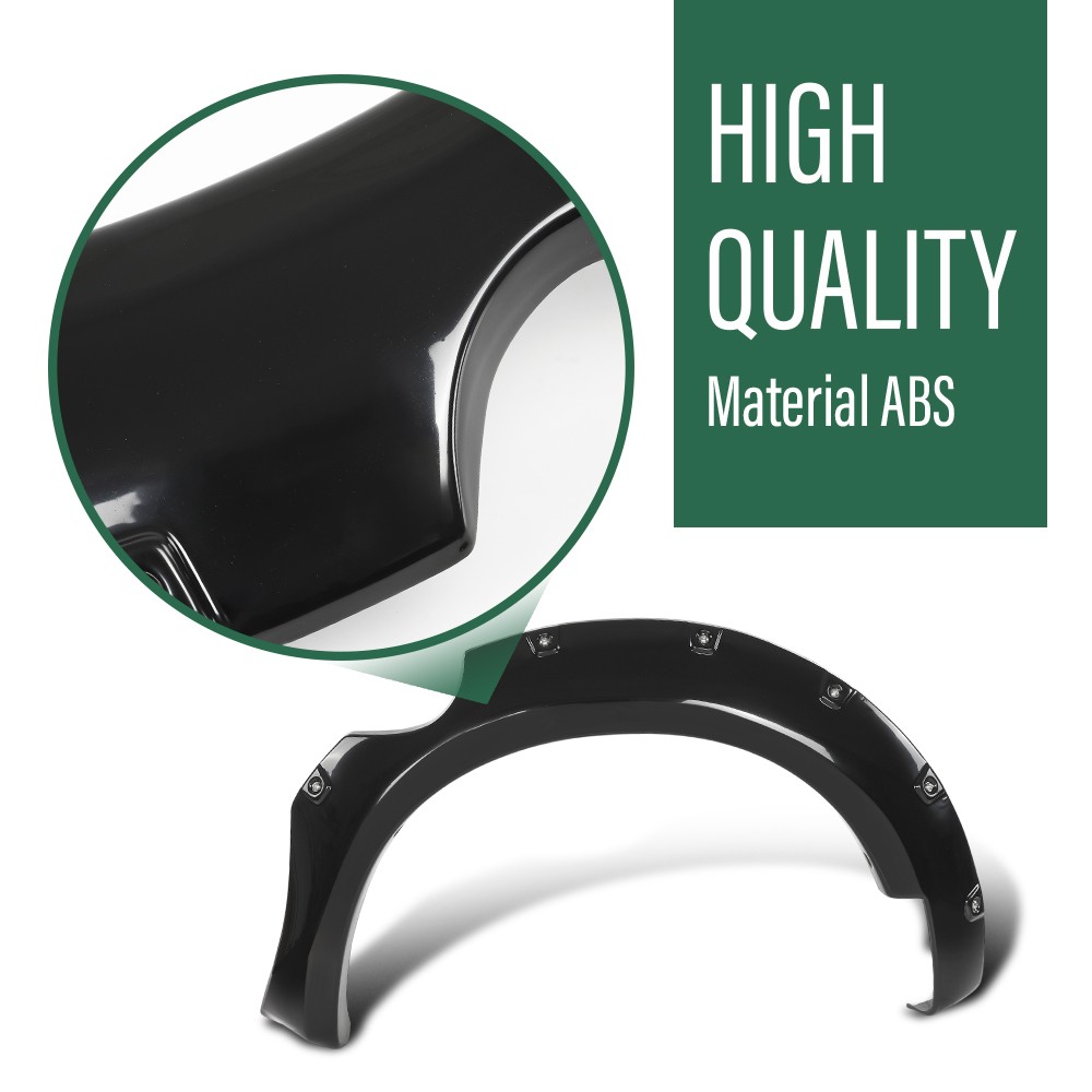 Pocket Rivet Bolt On Fender Flares Fit For 2006-2020 Nissan Frontier 5' Bed