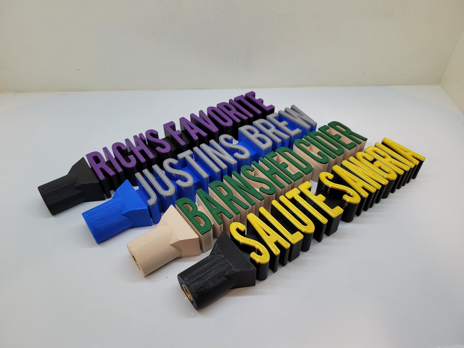 Custom Beer Tap Handles 3D Printed Personalized Keg Taps Custom Tap Bar Handles