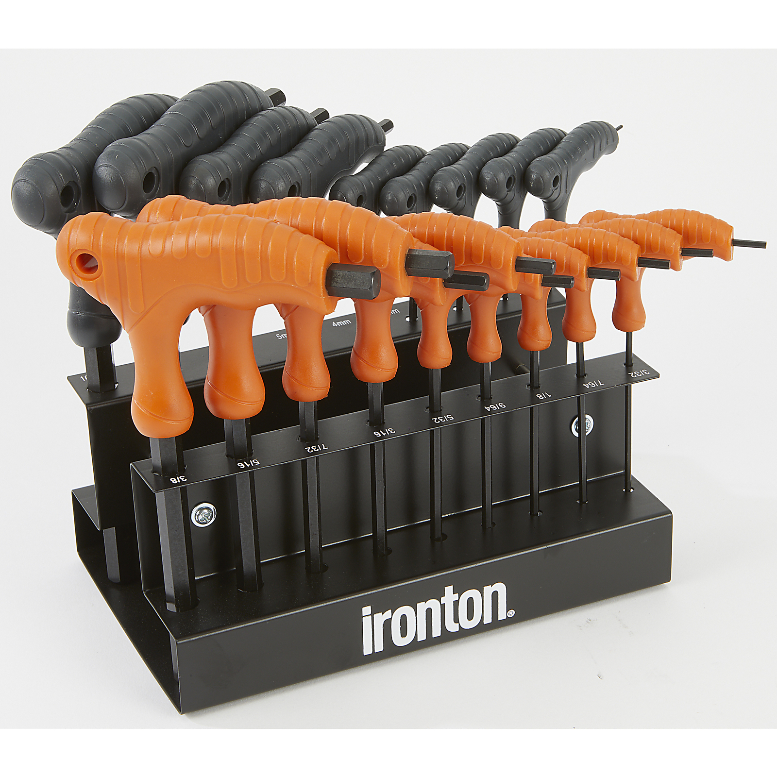 Ironton 18-Pc. T-Handle Hex Key Set, SAE/Metric Sizes