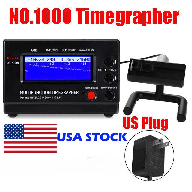 No.1000 Weishi Professional Timing Timegrapher Multifunctional Watch Tester US