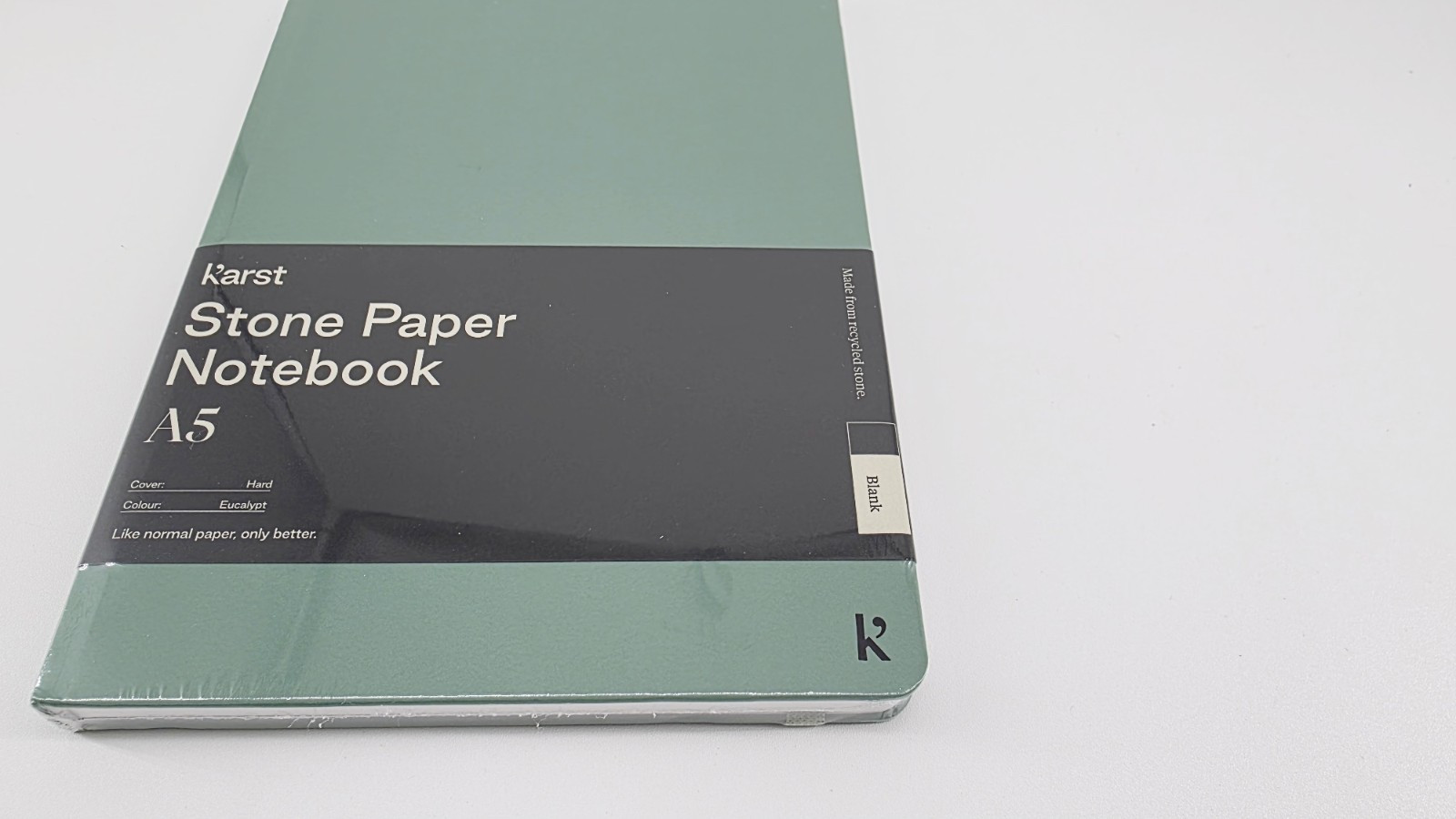 Karst Stone Paper Notebook Hard Cover Eucalypt A5 144 Pages Blank - US Seller