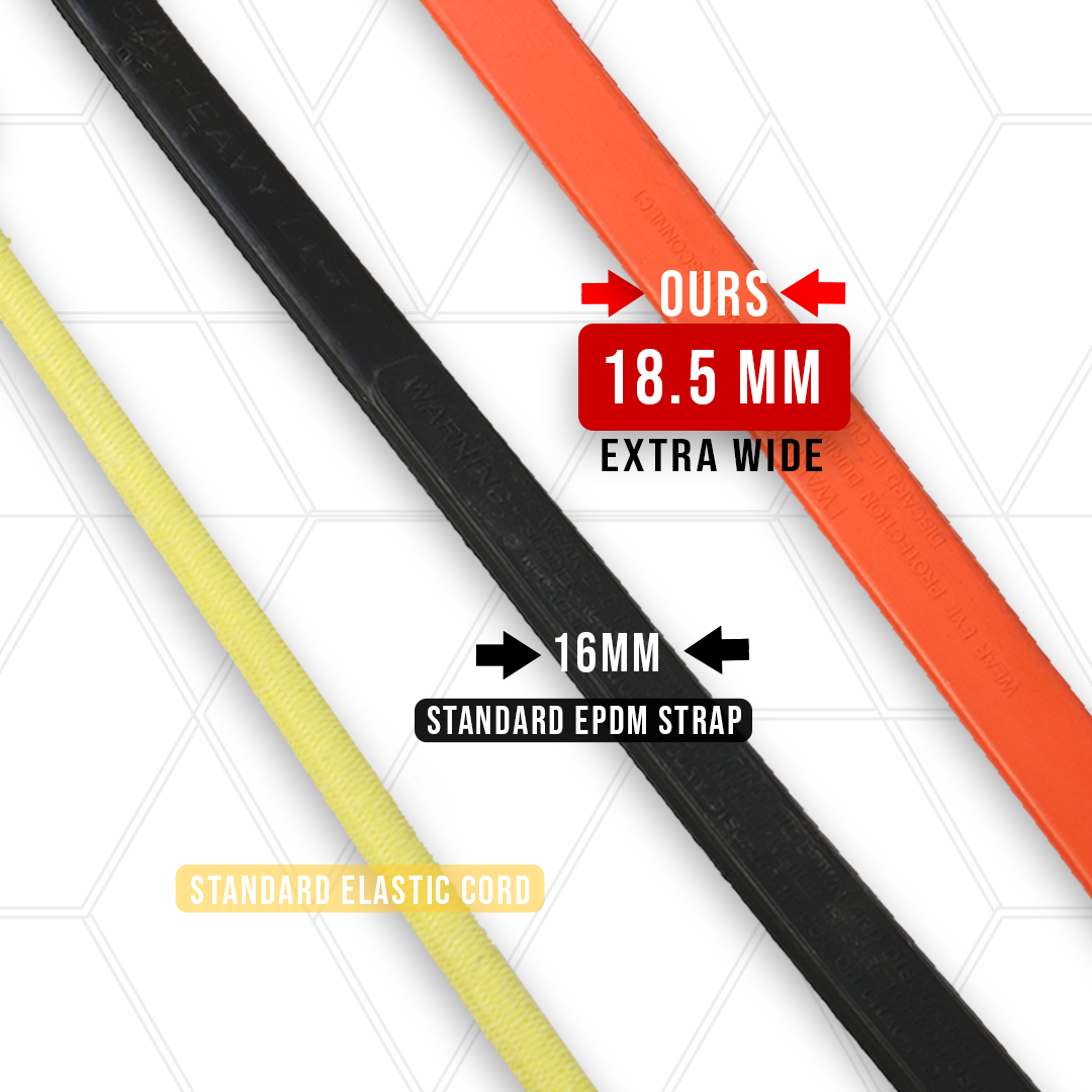 Boxer Red EPDM Tarp Strap 15" Color - 10 Pack - Bungee Cords Heavy Duty