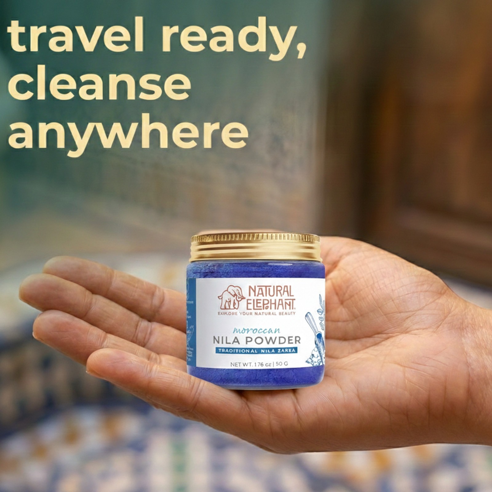 Natural Elephant Nila Indigo Powder 1.76oz | 50G