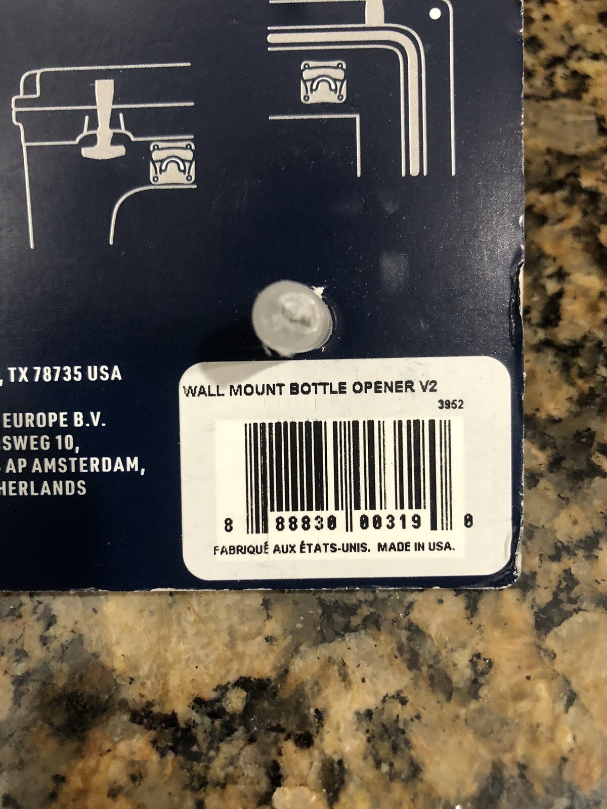 YETI Wall or Cooler Mounted Bottle Opener Stainless Steel (New)