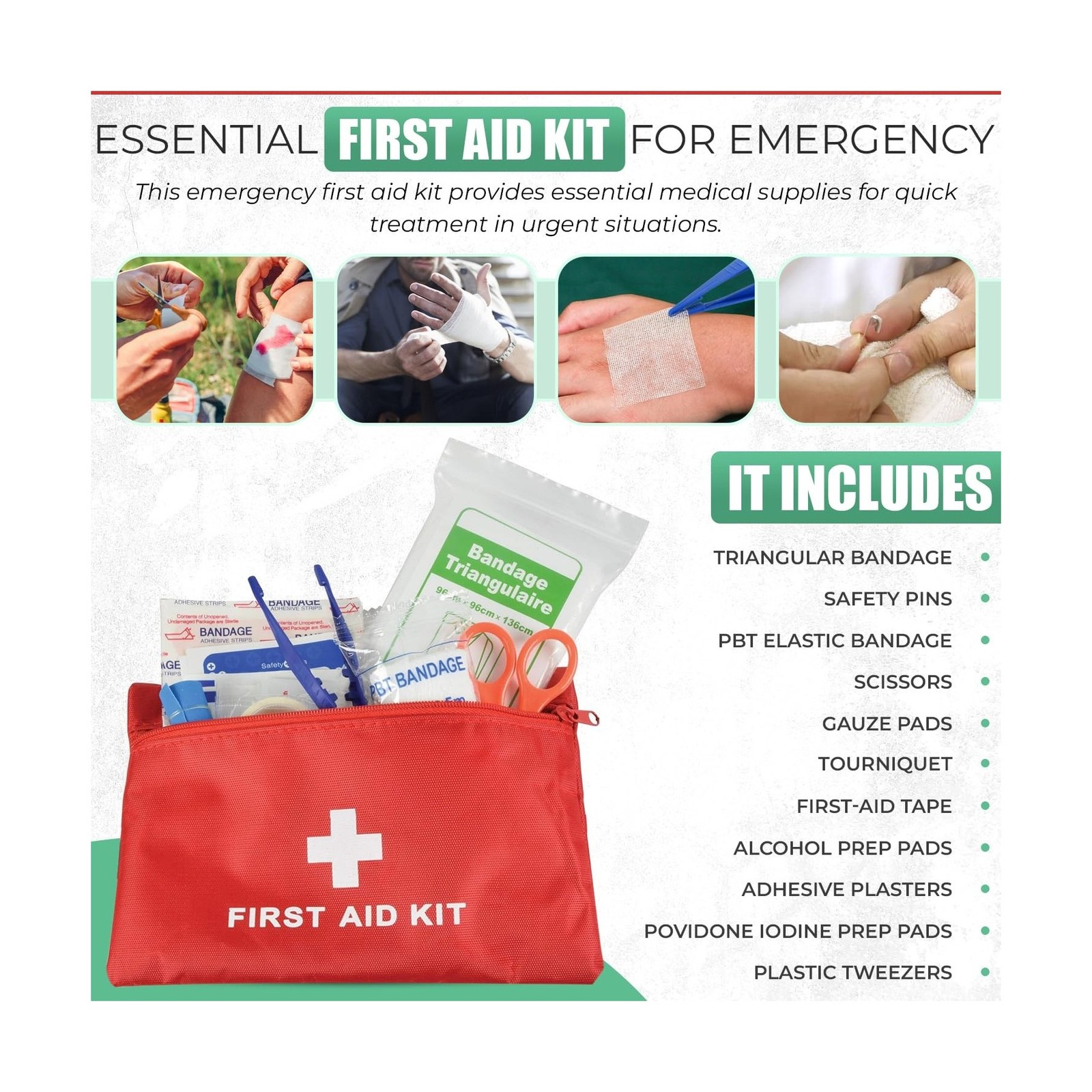 Survival Kit - All-in-One Survival Gear and Supplies for Camping, Hiking, Hun...