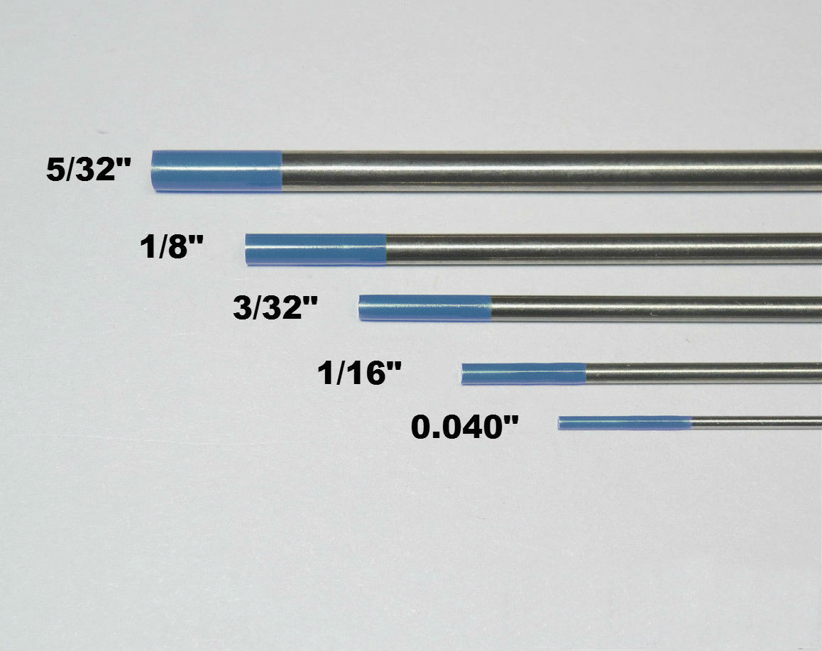 WeldingCity® 10-pk TIG Welding Tungsten Electrode 2% Lanthanated Blue 1/16x7" US
