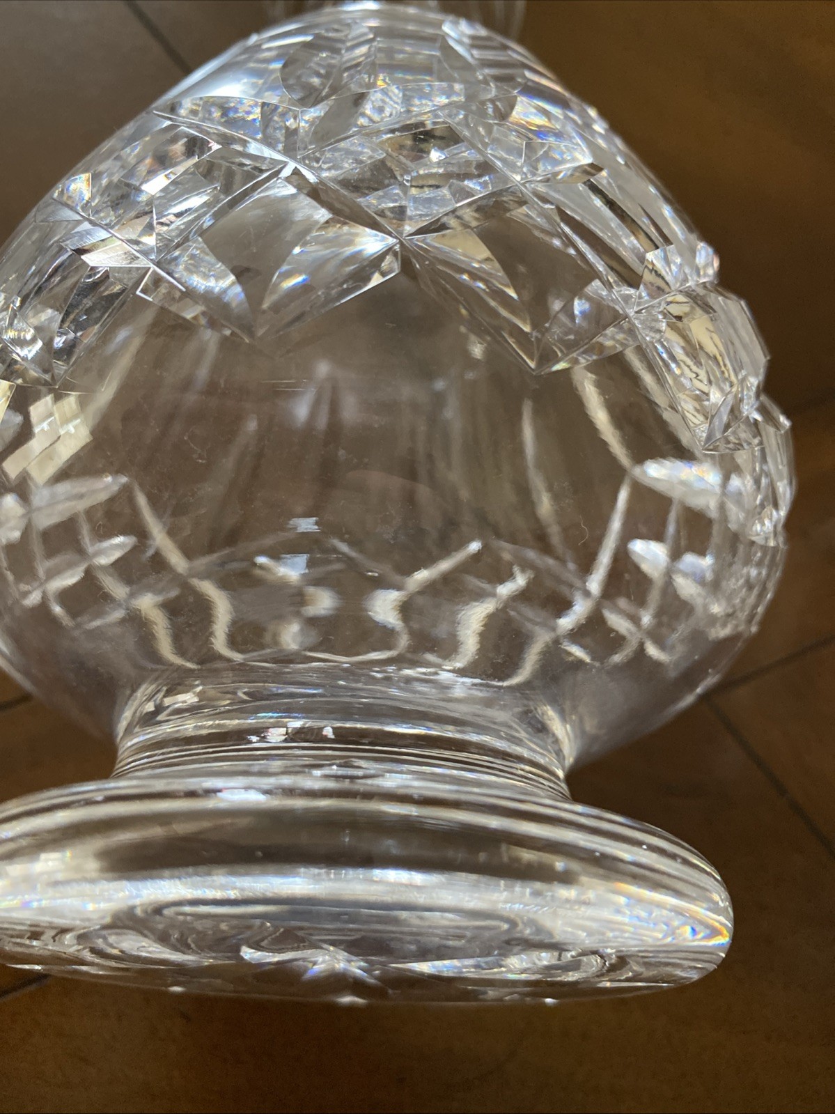 Set Of 2 Waterford Lismore 12" Crystal Liquor Brandy Decanters W/Stoppers Signed