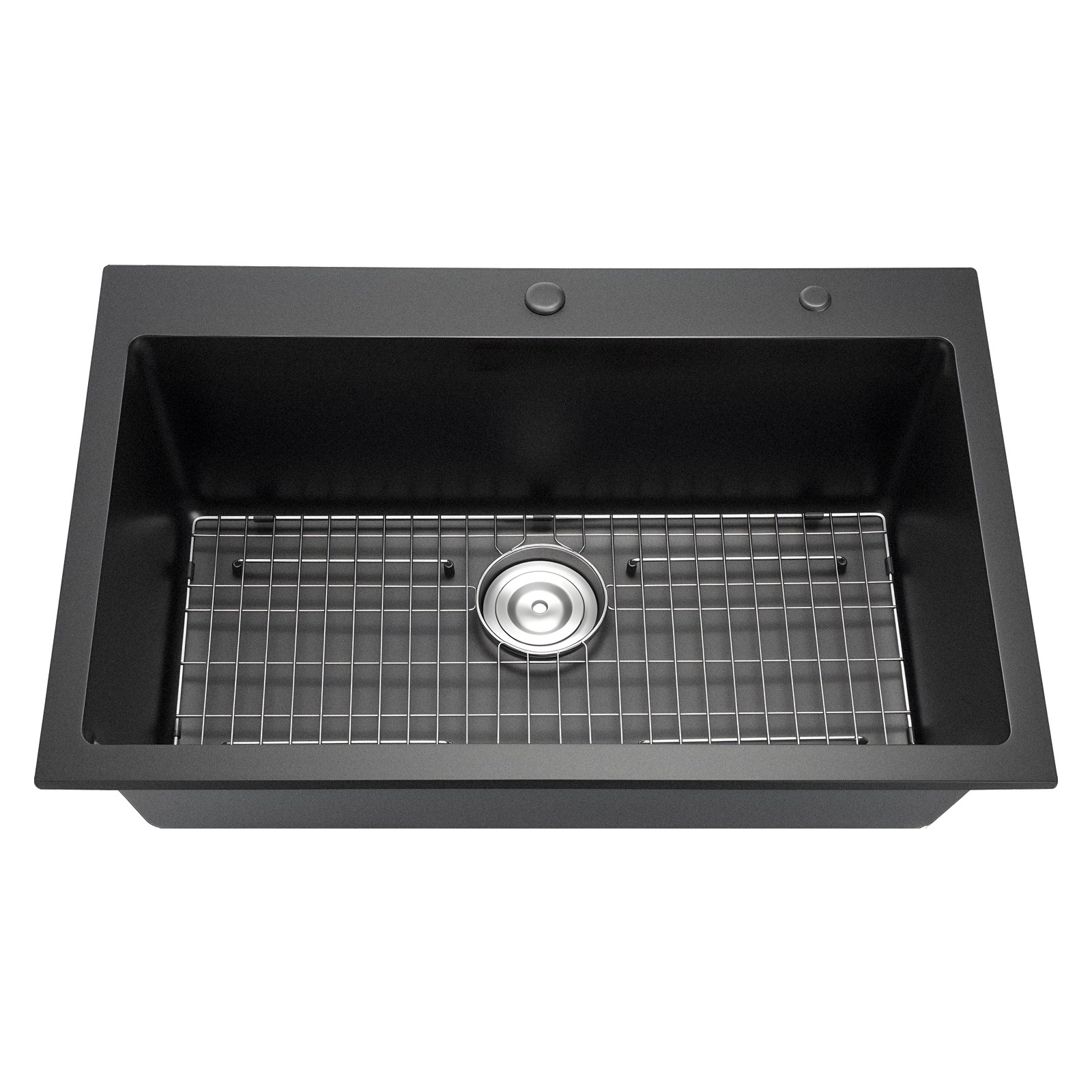 33 inch Granite Kitchen Sink Top Mount Single Bowl Drop-In Basin for RV Bar