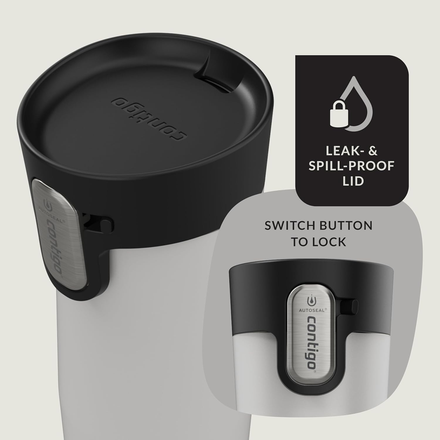 Contigo AUTOSEAL West Loop Vacuum-Insulated Stainless Steel Travel Mug with E...