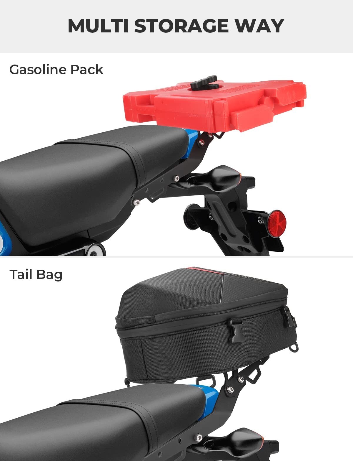 KEMIMOTO Rear Tail Storage Rack Luggage Carrier For Honda Grom 125 2022-2024