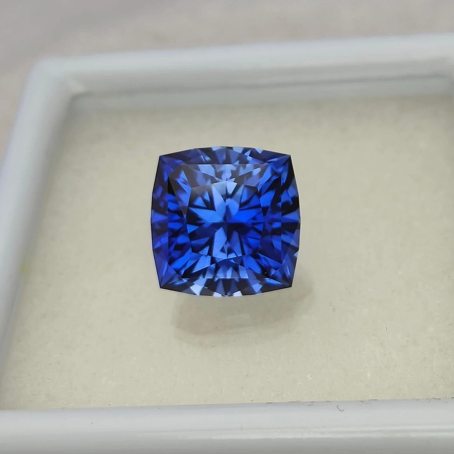 Natural 10.2 Ct+ Sri Lanka Blue Sapphire Cushion Cut Certified Loose Gemstone