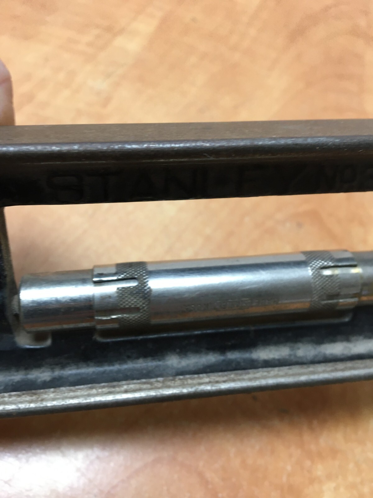 Stanley No. 36 Cast Iron Level 12" Long 3 Vials Vintage