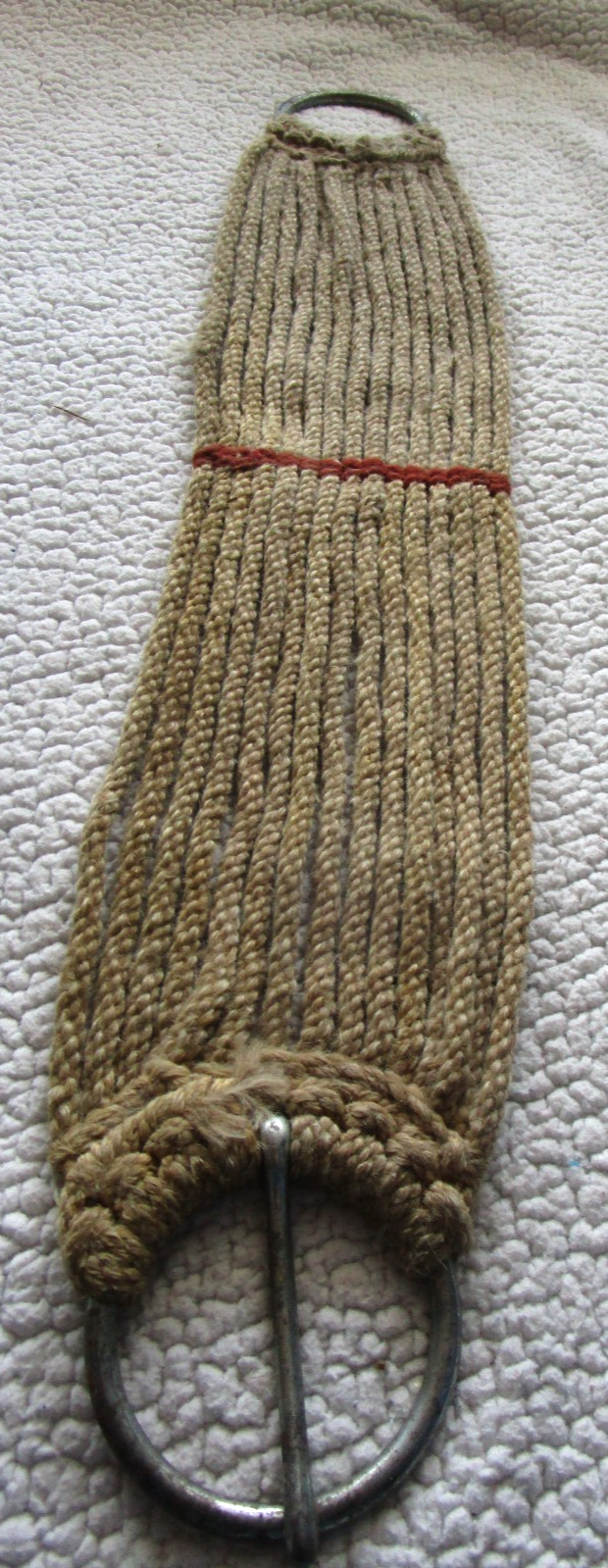3 WESTERN ROPE CINCHES WHITE, GREEN AND BROWN 29 29 27.5''