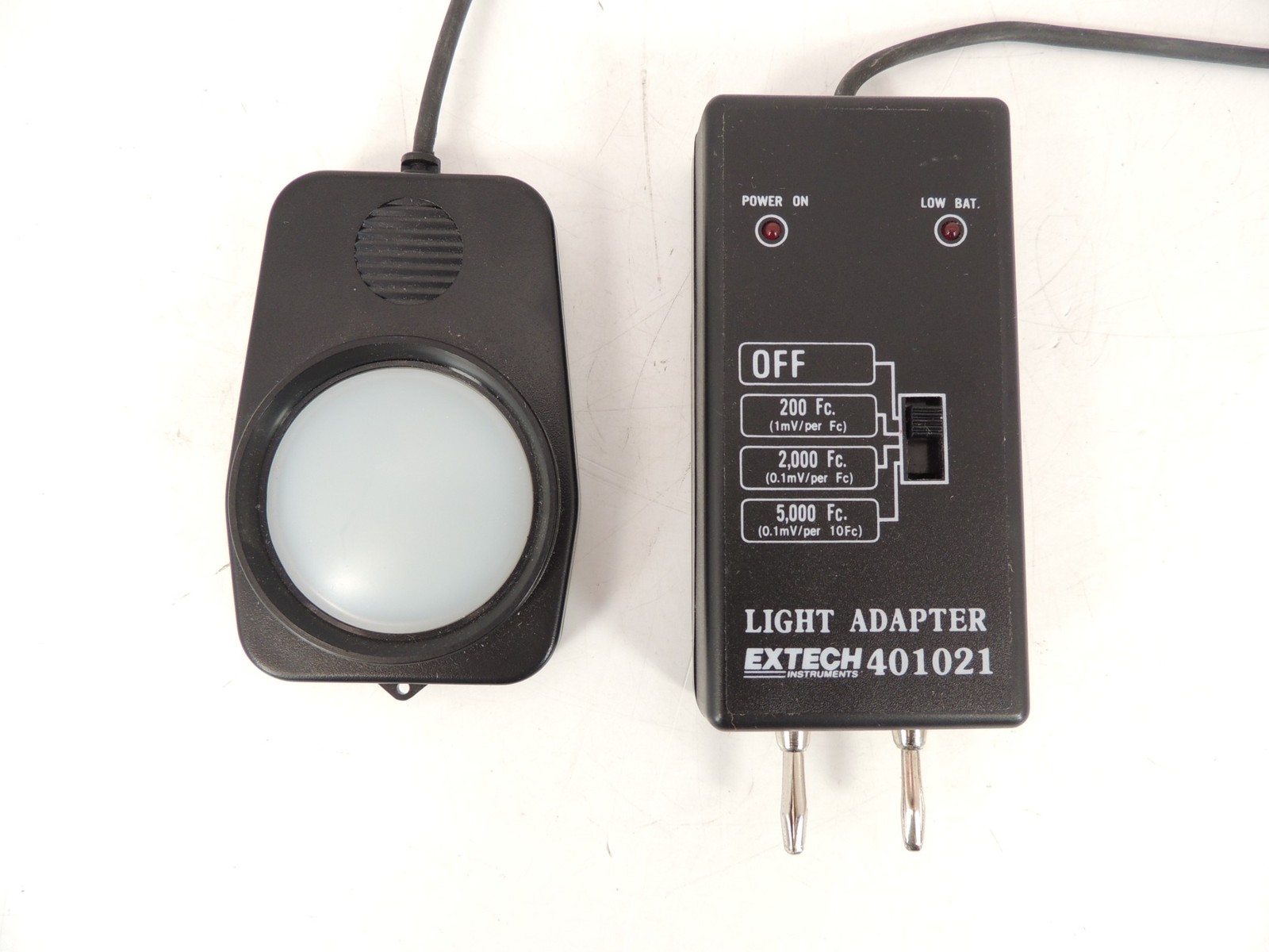 Extech 401021 Foot Candle Light Adapter Lux Adapter for Multimeter w/ Manual