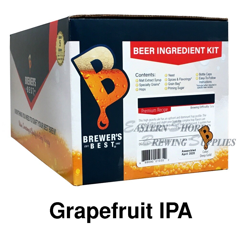 Grapefruit IPA - Brewers Best 5 Gallon Beer Making Ingredient Kit