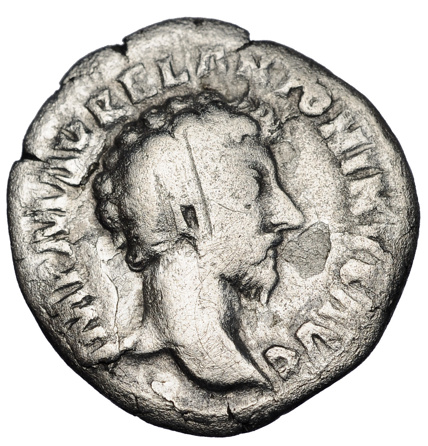 Ancient Roman Empire Coin Silver Denarius Marcus Aurelius 161 180 AD #33389