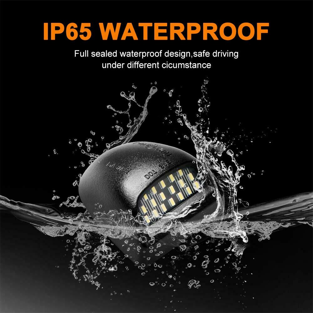 For 00-06 Chevy Tahoe Suburban GMC Yukon XL LED License Plate Light Lamp Pair