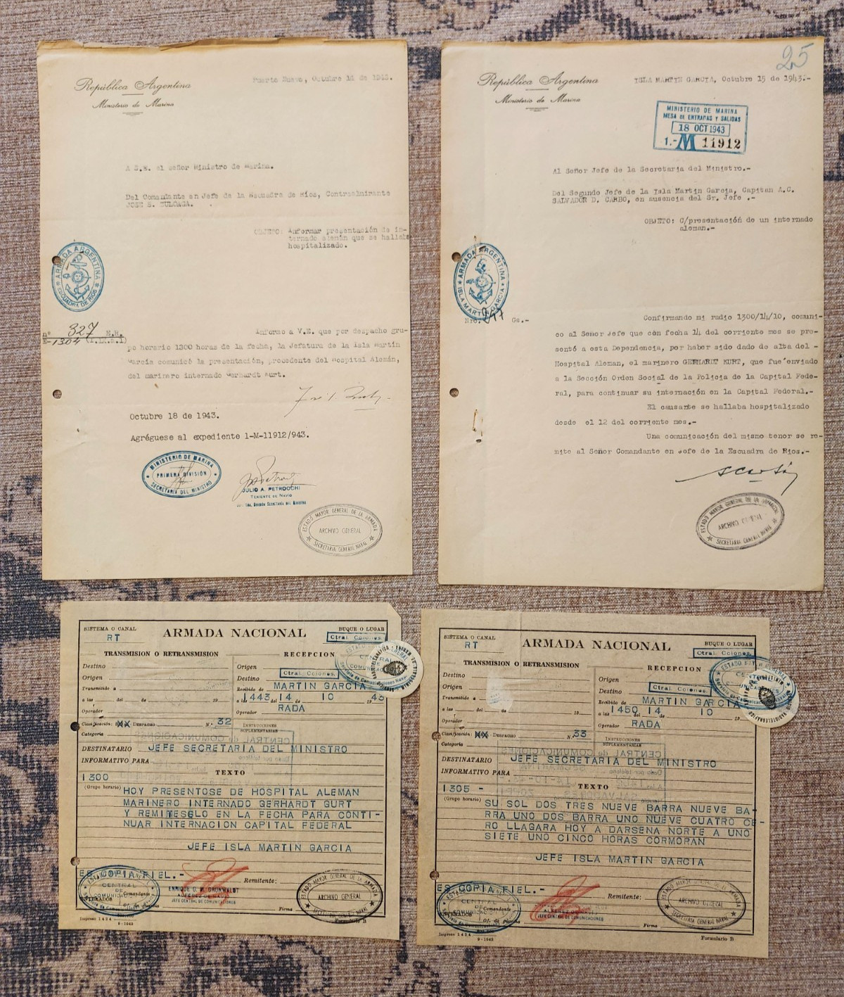 WW2 Germany. Interned sailors, "Admiral Graf Spee" #2