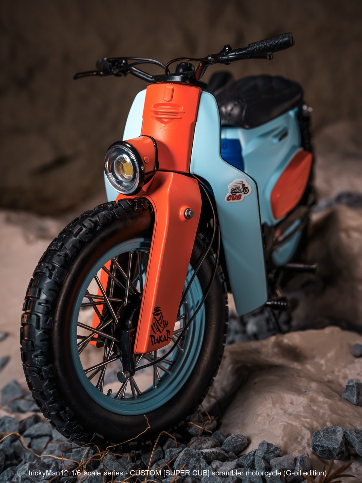 trickyMan12 1/6 [SUPER CUB] scrambler motorcycle CULF2