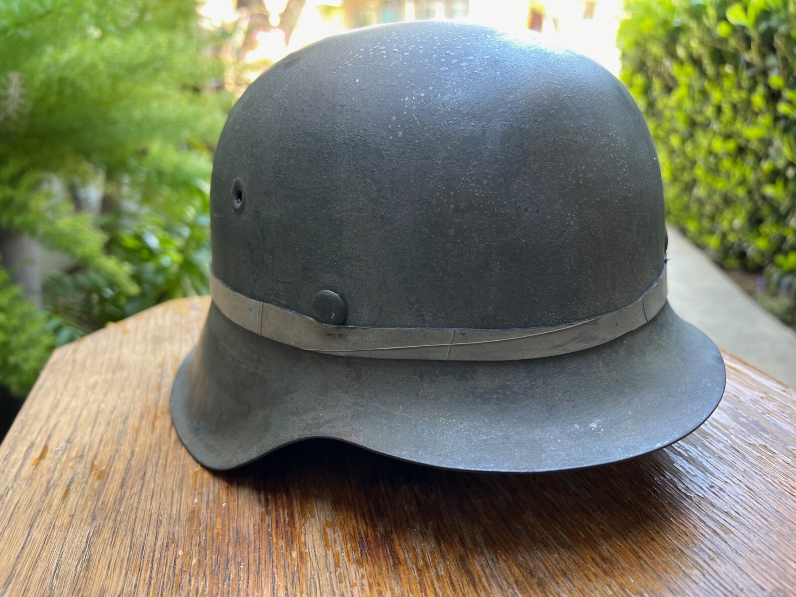 WW2 German helmet band / for camouflage / -BLACK-/ Band Only