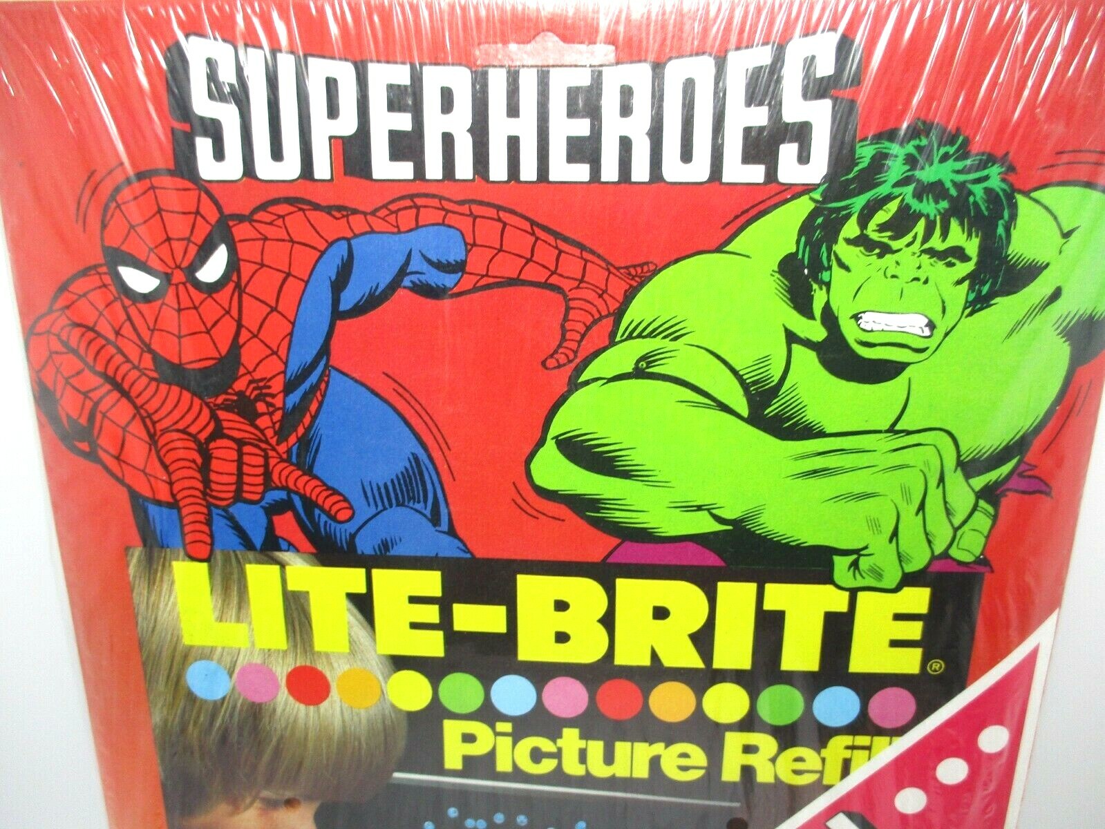 1980 LITE BRITE SUPER FRIENDS / HEROES REFILL SEALED 24 SHEETS!