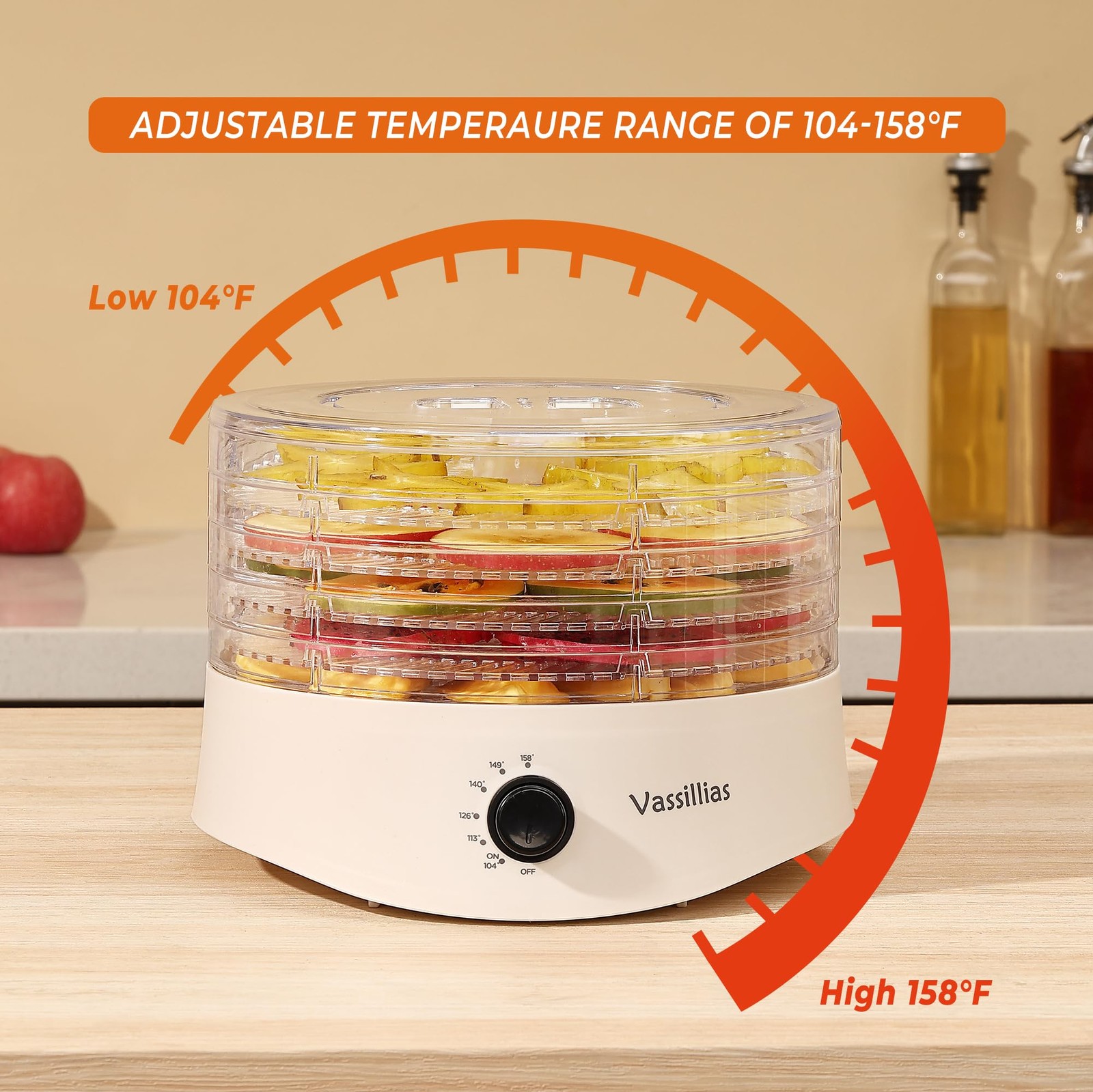 Small Food Dehydrator Dryer - Dehydrator for Healthy Food, Meat, Jerky, Fruit...
