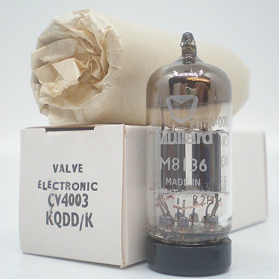 Mullard ECC802S=M8136=12AU7WA=CV4003 ECC82, small shield,box plate,UK made!TUBE
