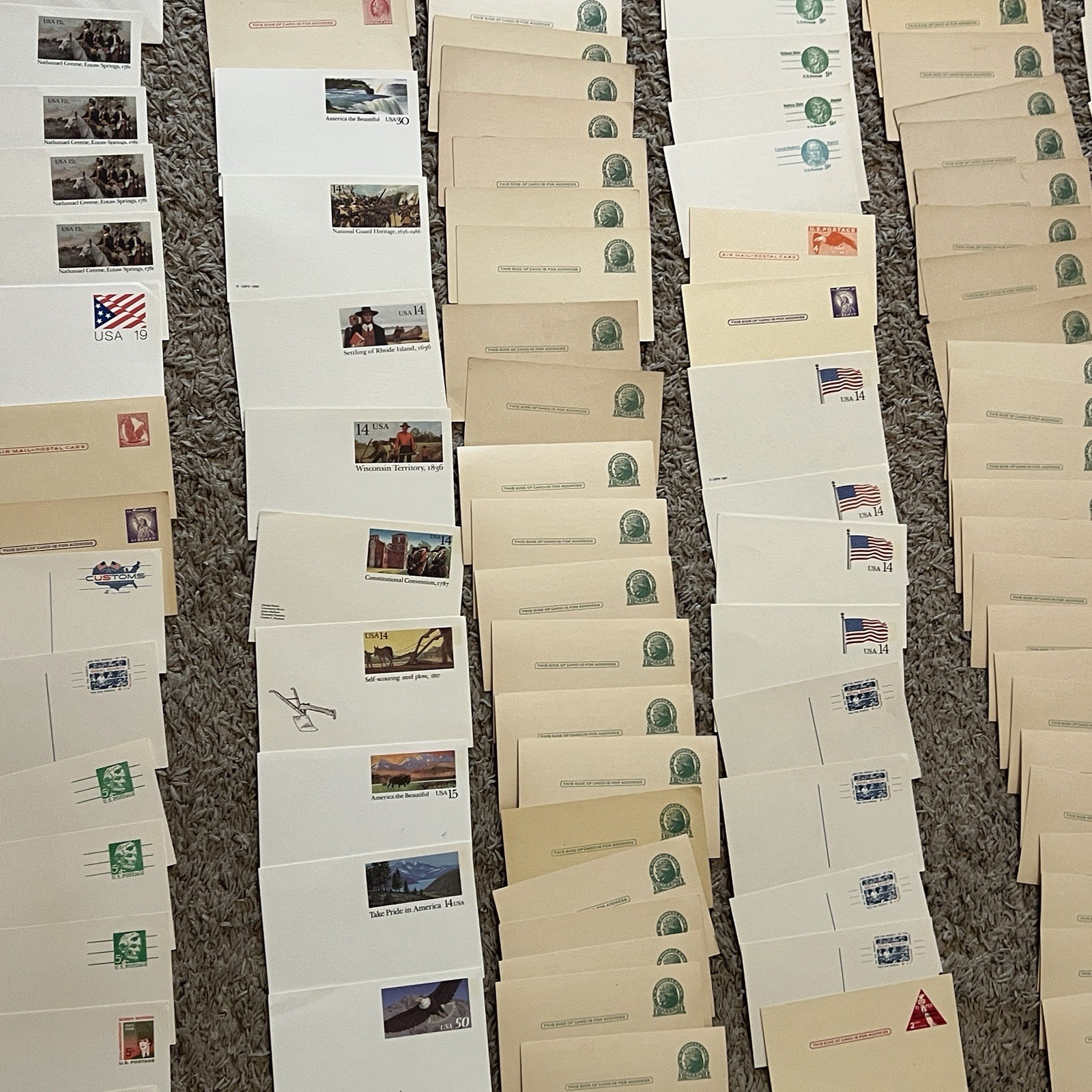 INVESTOR RESELLER BOX LOT OF OVER 200 UNUSED EARLY US POSTAL CARDS AND COVERS