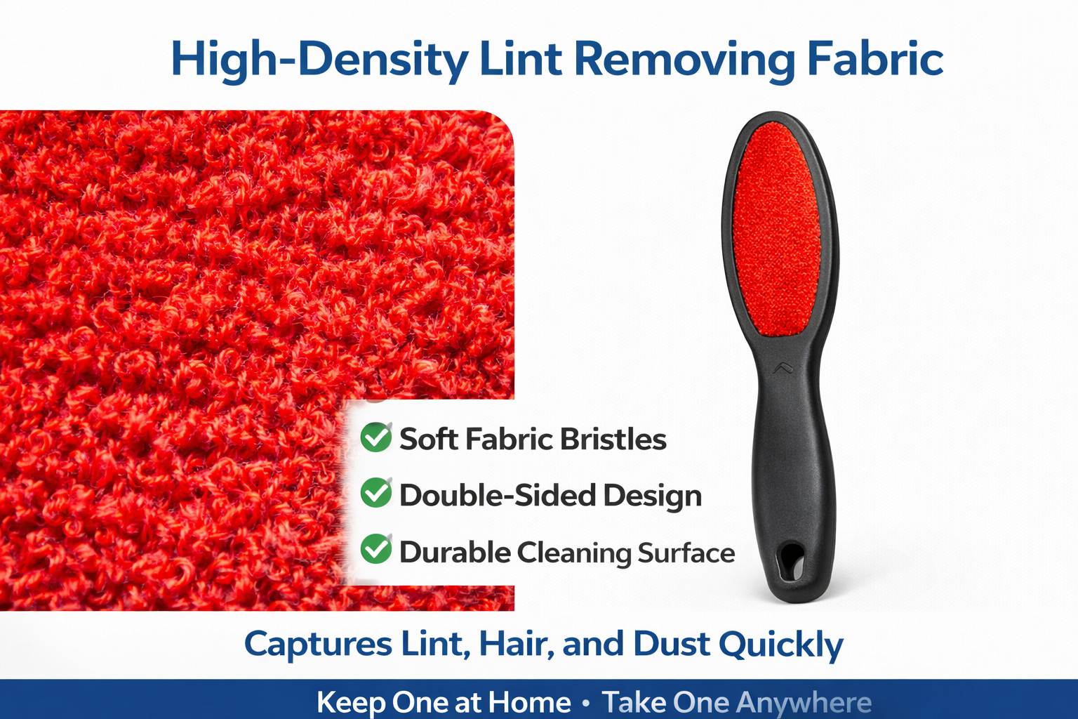 2 Pack Reusable Lint Brush Pet Hair Remover Clothes Furniture Bedding