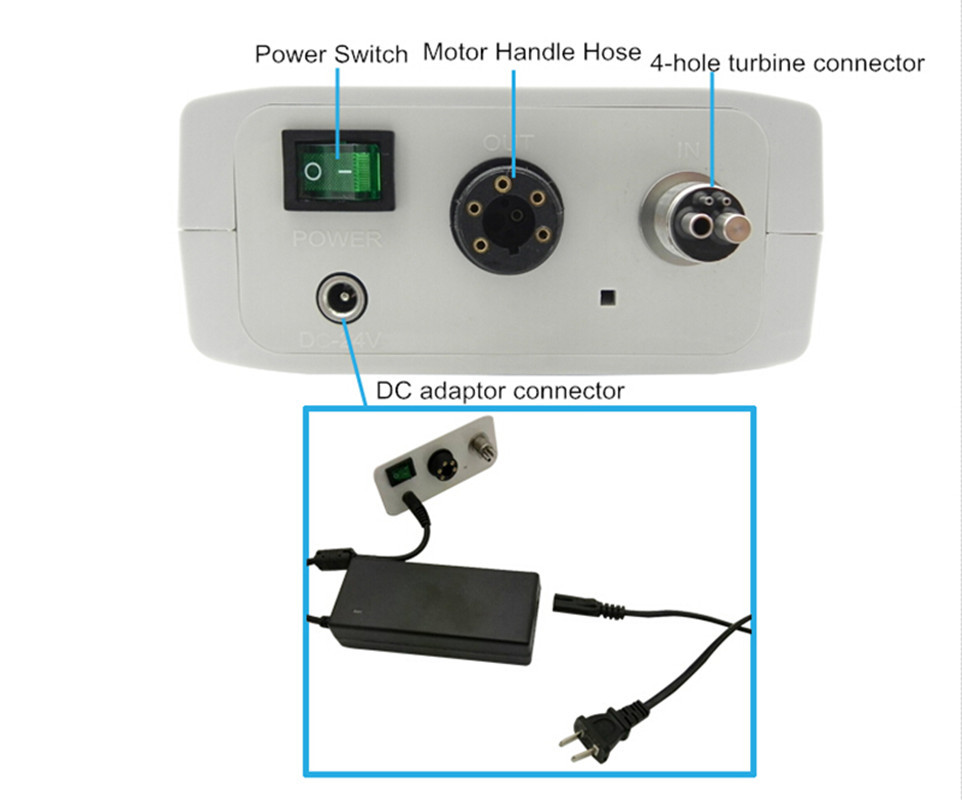 CICADA NL400 Dental Brushless LED Motor For 1:5/1:1 Handpiece Contra Angle