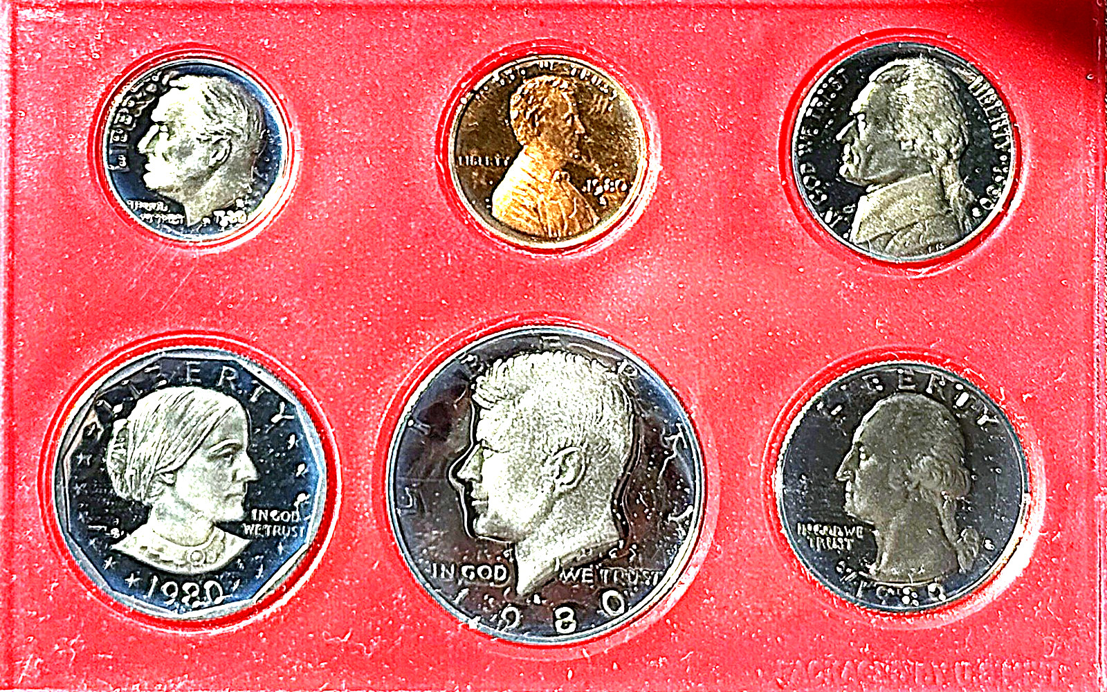 1980-S PROOF SET / EXTREMELY RARE / HARD TO FIND / UNC / ONLY (3,554,806) MINTED