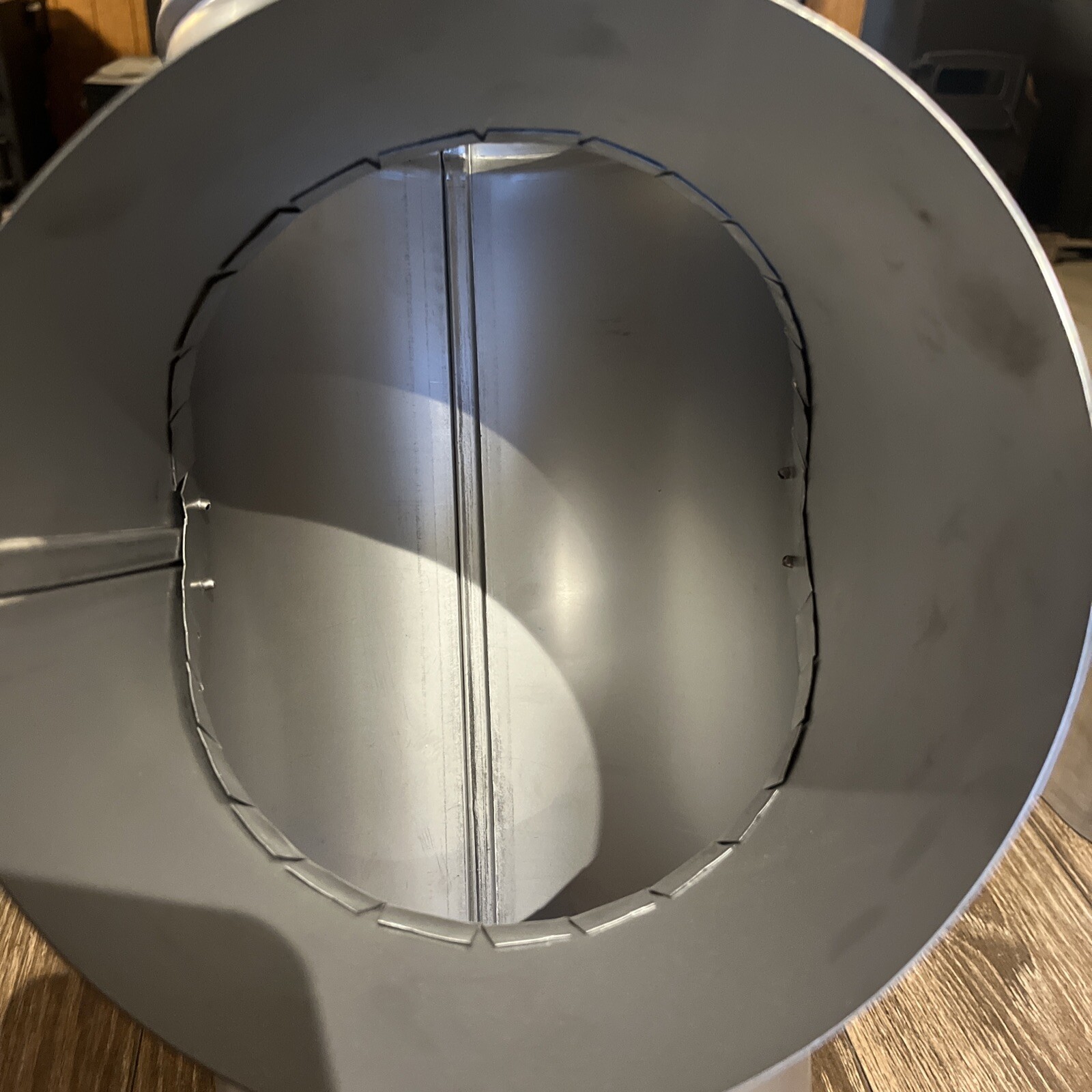 8” stainless steel stove pipe tee