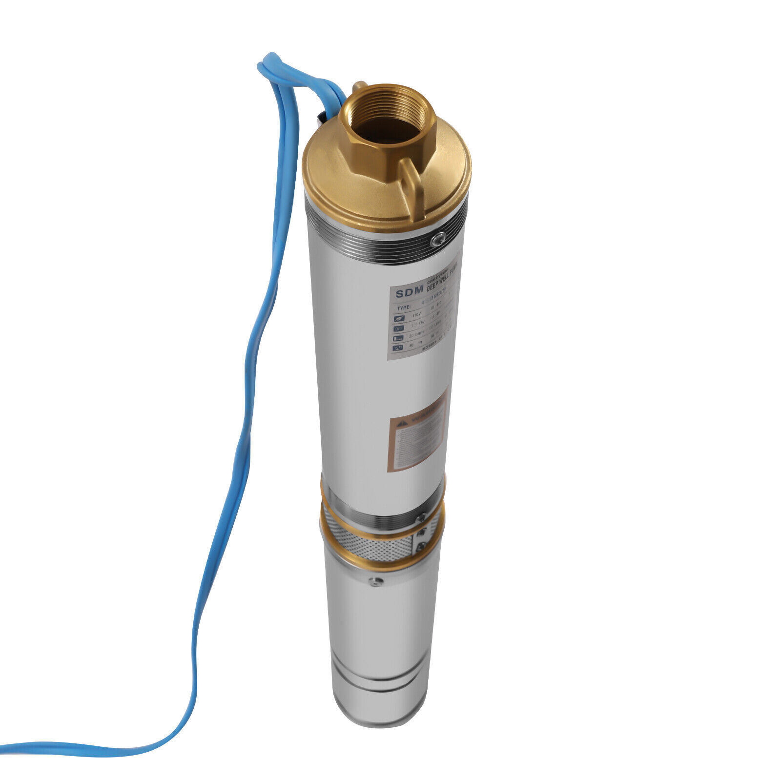 1.5HP Deep Well Water Pump 110V Submersible Stainless Steel 295ft 24GPM New！