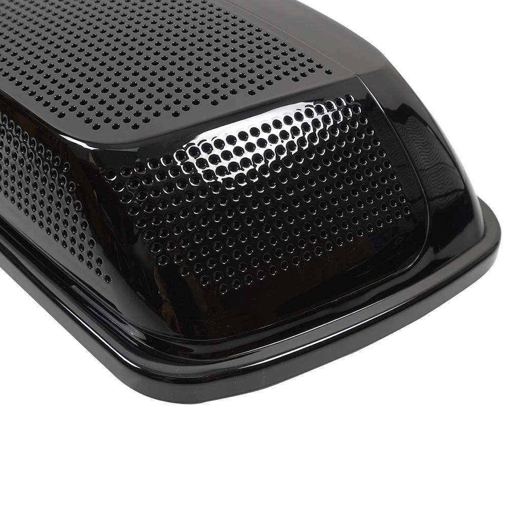 Vivid Black Dual 6x9" Speaker Saddlebag Lids For 2014-2022 Harley Touring Models