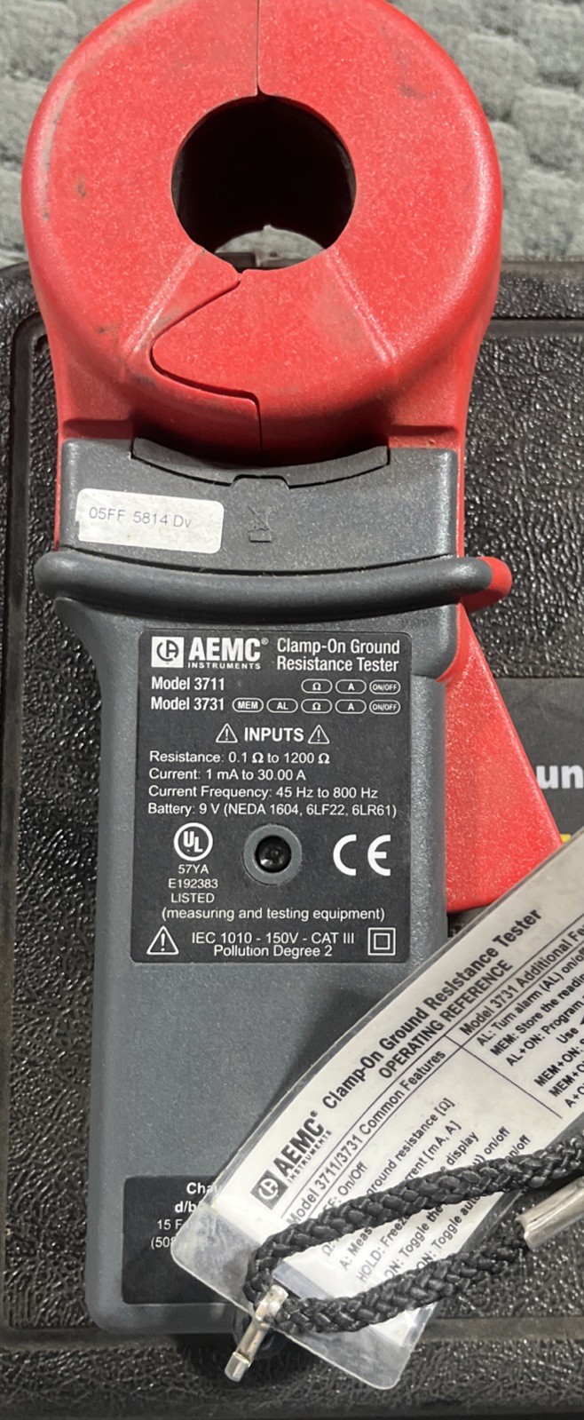 AEMC 3731 Clamp-On Ground Resistance Tester