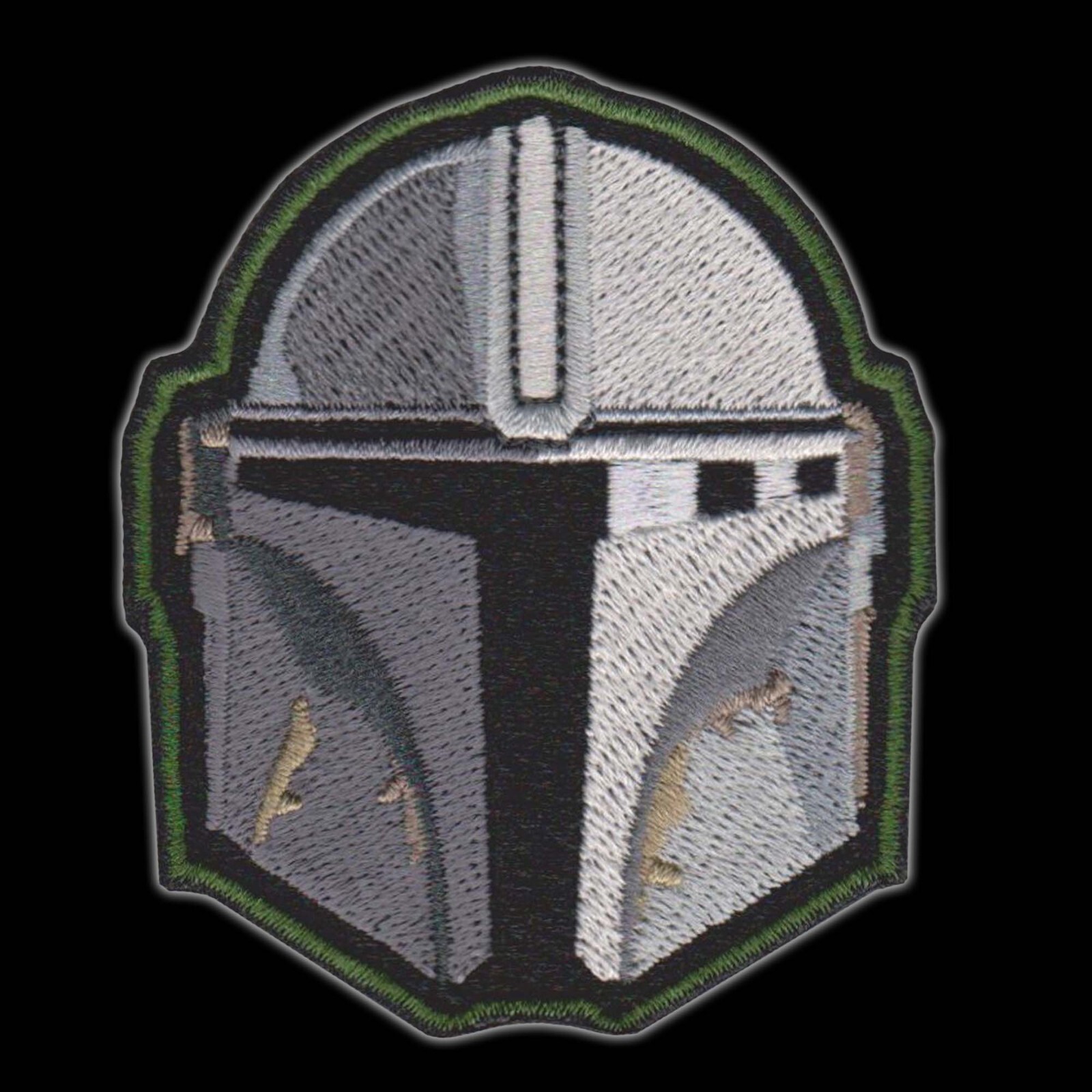 Star Wars "Buckets" Series MANDALORE helmet embroidered patches Boba Fett Mando