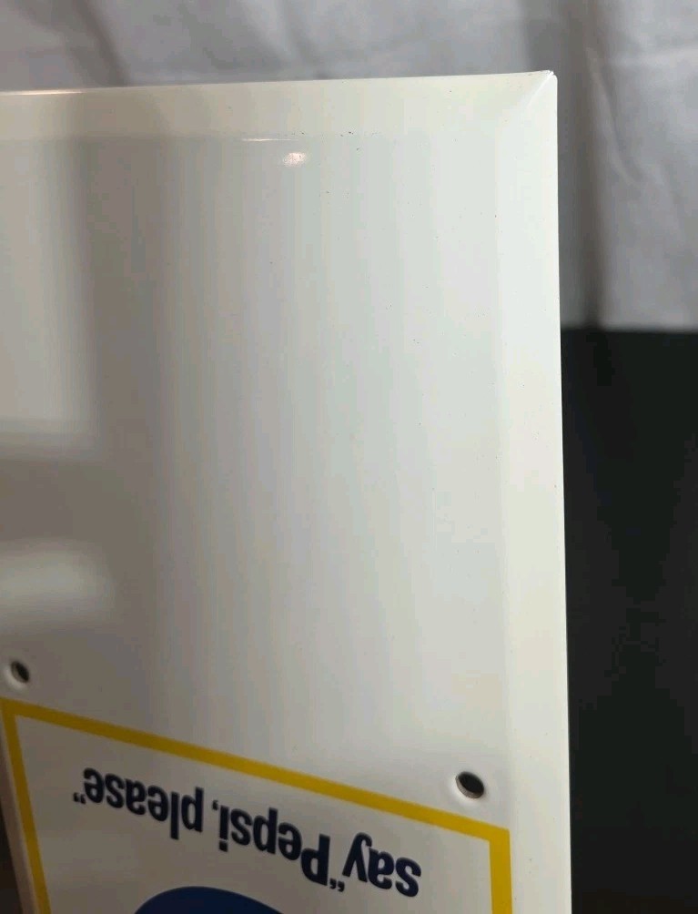 Vintage Original PEPSI CALENDAR ADVERTISING SIGN - Very Clean