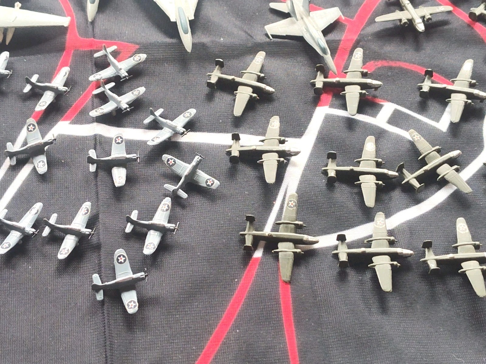 Lot Of 125+ Mini Built Model Airplanes For Aircraft Carriers Plastic 1/2"-2"Long