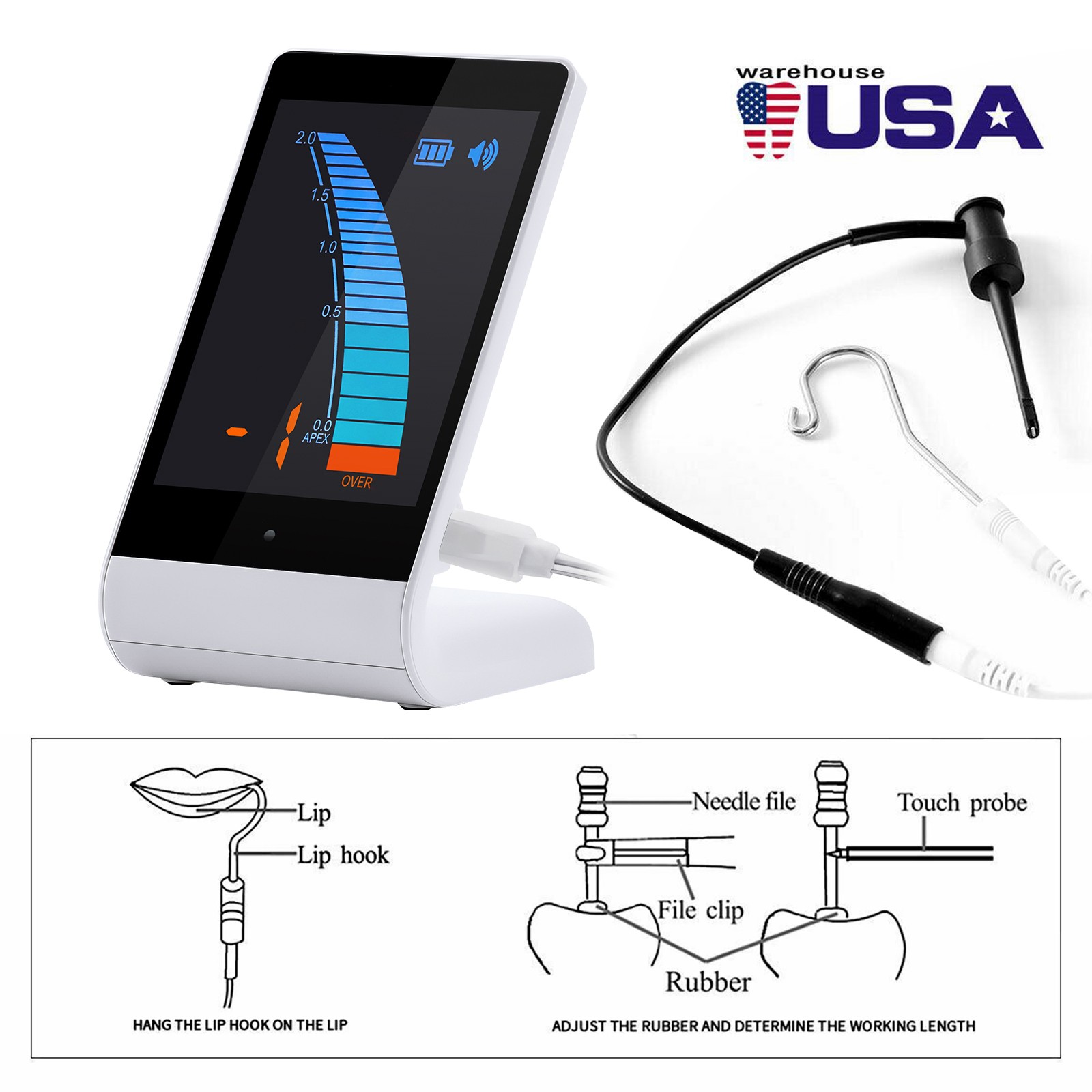 Dental Wireless Gutta Percha Obturation Heated Pen / Electric Endo Apex Locator