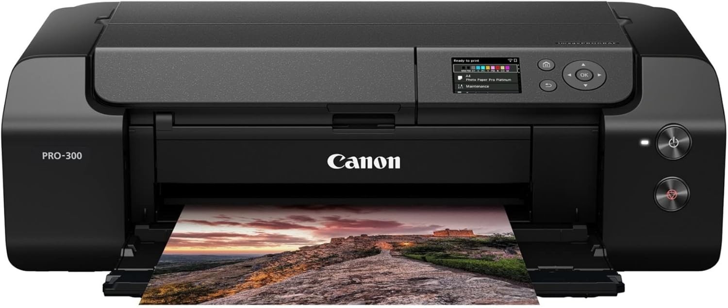 Canon imagePROGRAF PRO-300 Wireless Color Wide-Format Printer, Prints up to 13"X