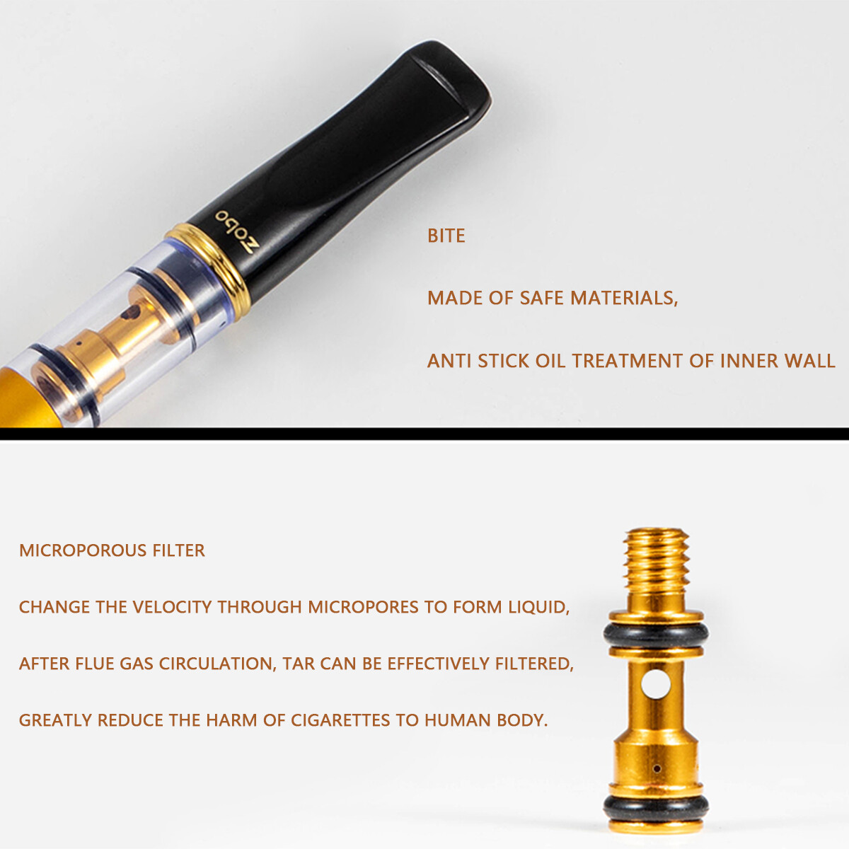 1pack Reusable Mouthpiece Tobacco Filter For Cigarette Holder Filtration