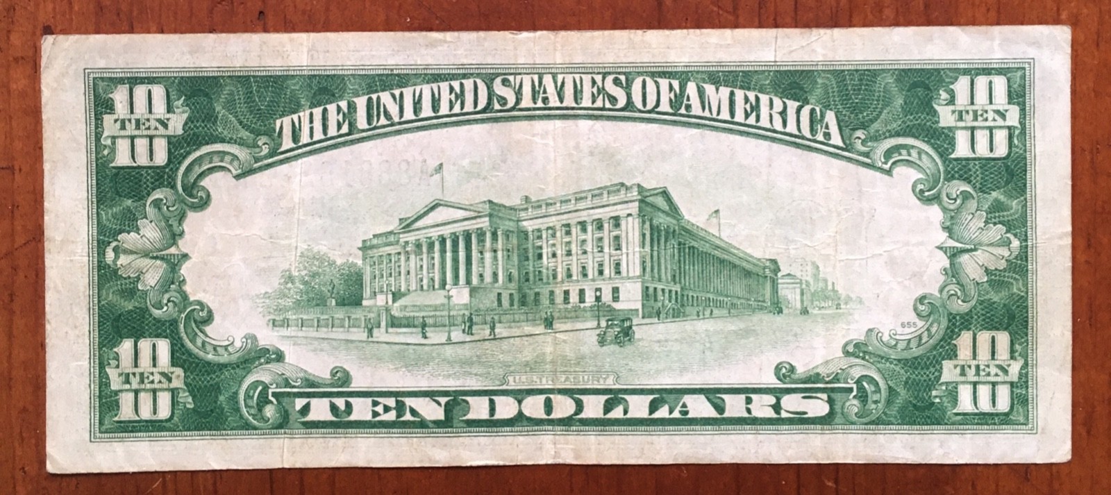 1934-A $10 Silver Certificate Fr 1702 Fancy Serial