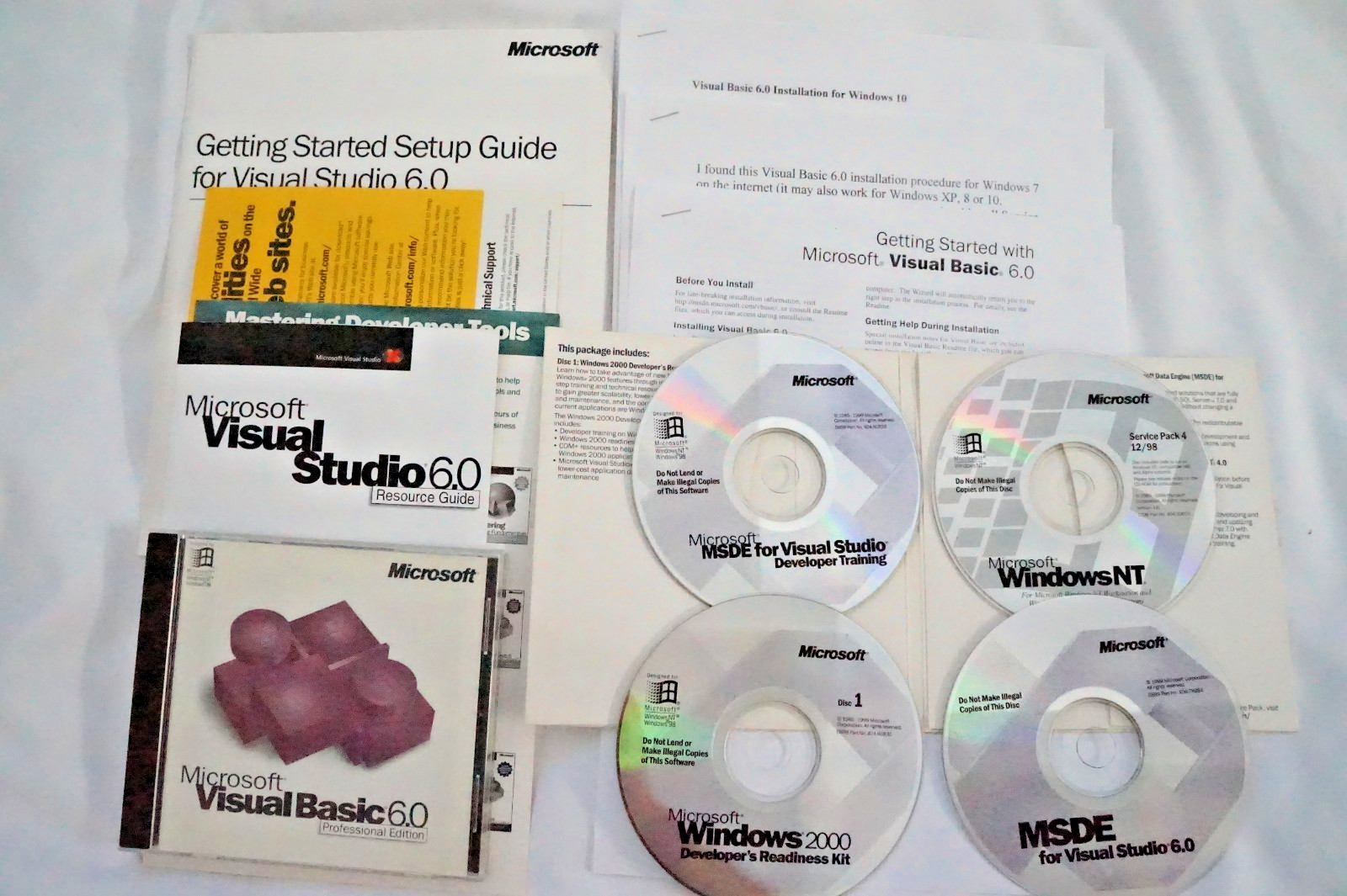 Microsoft Visual Basic 6.0 Professional 6 PRO FULLVER Works n Windows 95 ~ 11 #1