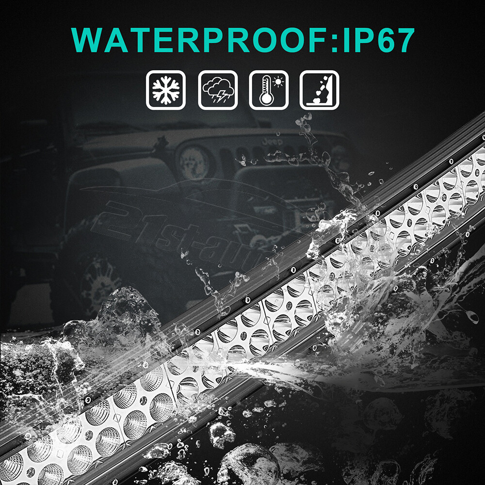 For 2006-2010 Hummer H3 Bumper 32" Wide View Curved LED Light Bar Switch Wire