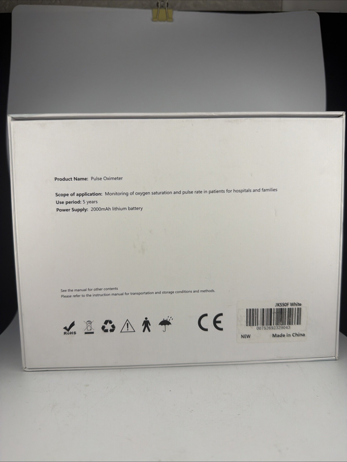 Pulse Oximeter Fingertip Infant Pulse Oximeter Overnight OPEN BOX READ $129