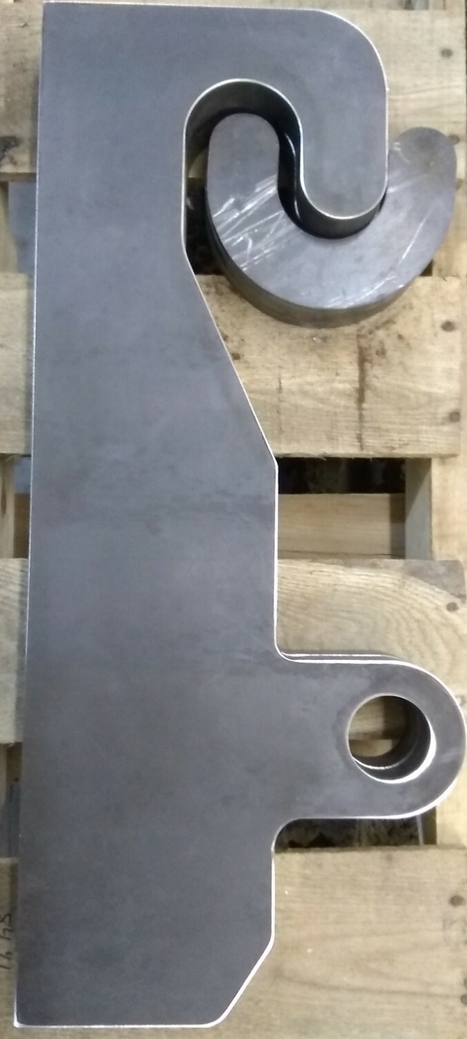 JRB 416 Blank Quick Attach for JRB Loader mounts+Wear Plates (Ears) for top hook