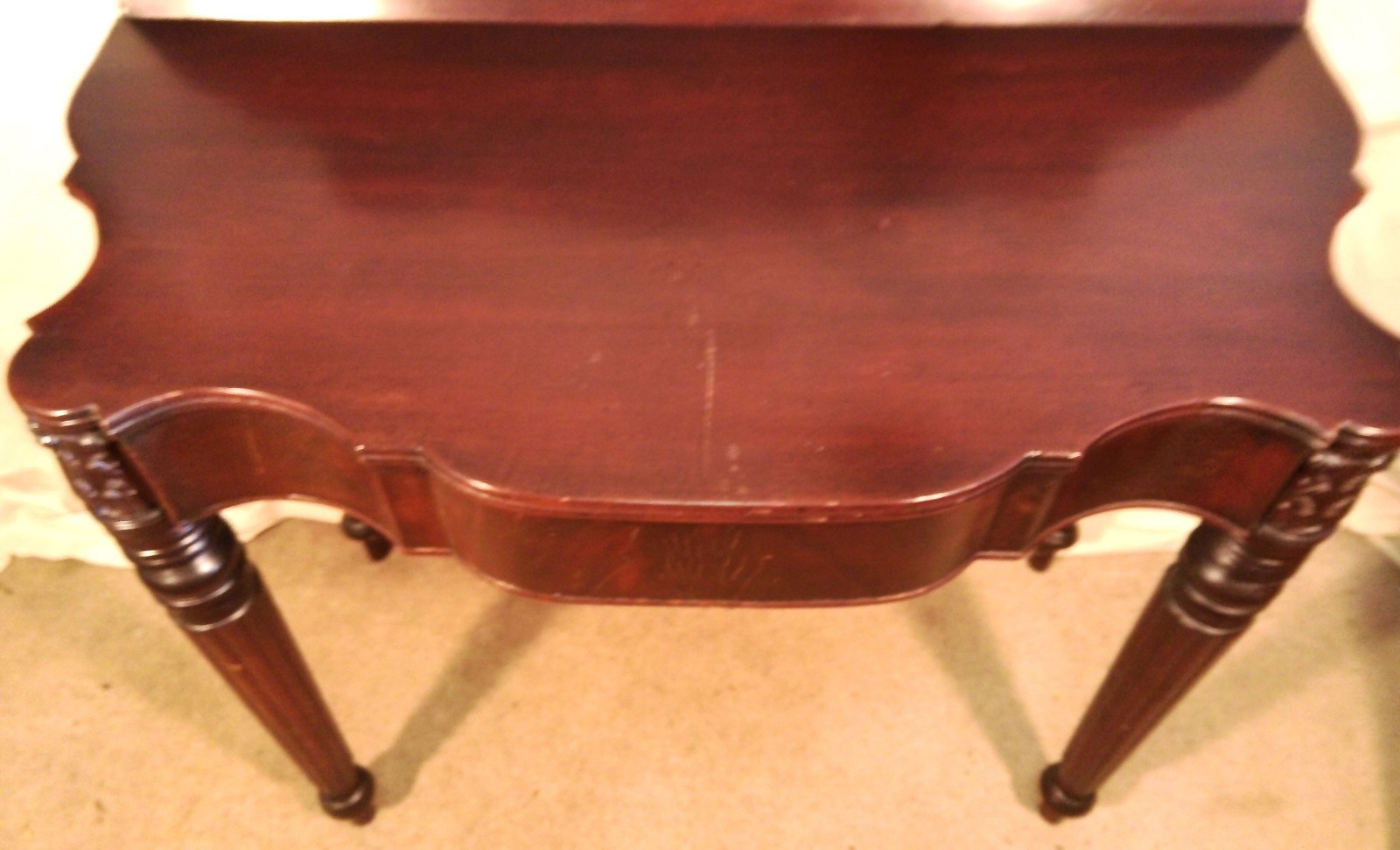 ANTIQUE 18th CENTURY MAHOGANY CARD TABLE ATTRIBUTED TO SAMUEL MCINTYRE~SALEM